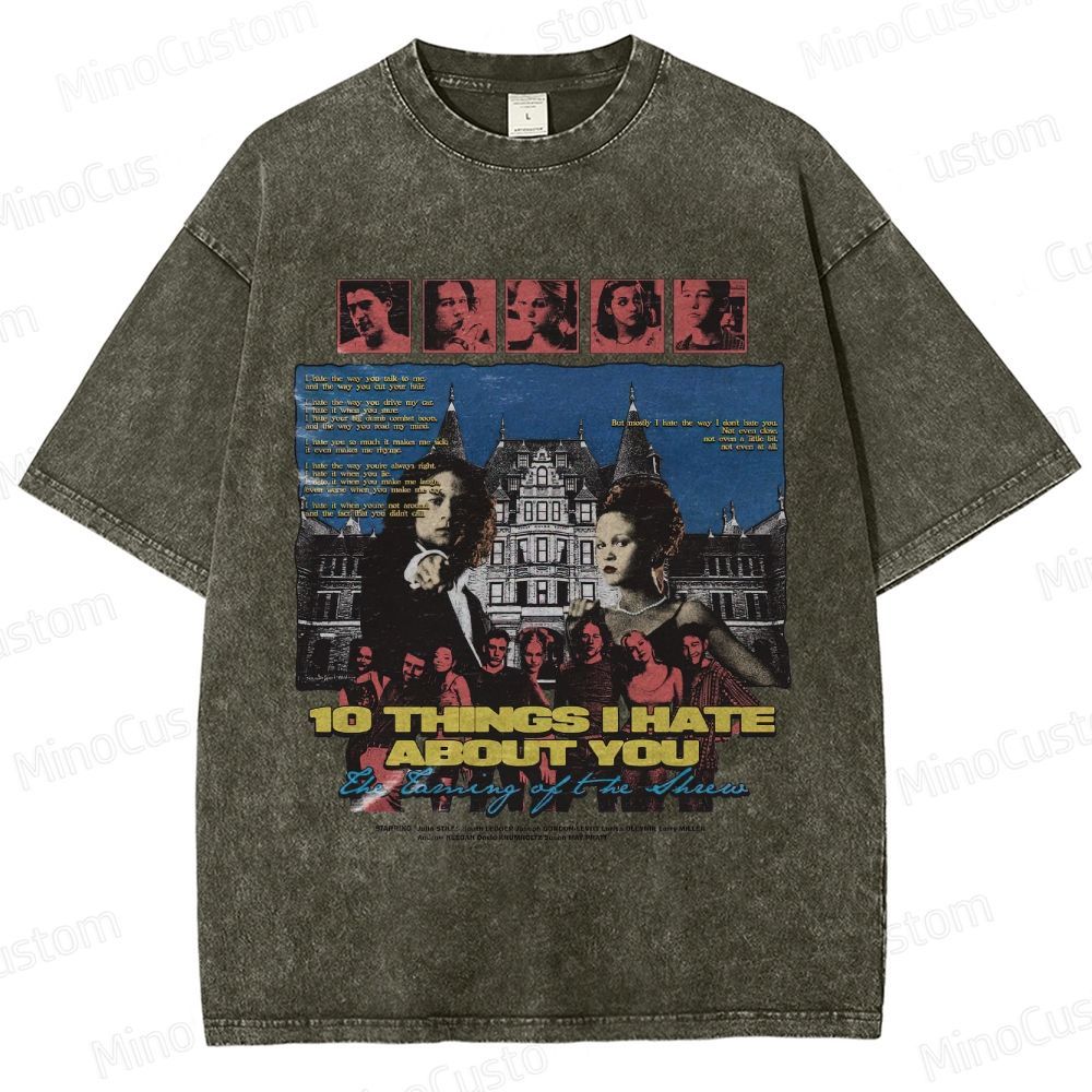10 Things I Hate About You Vintage Washed T - Shirt