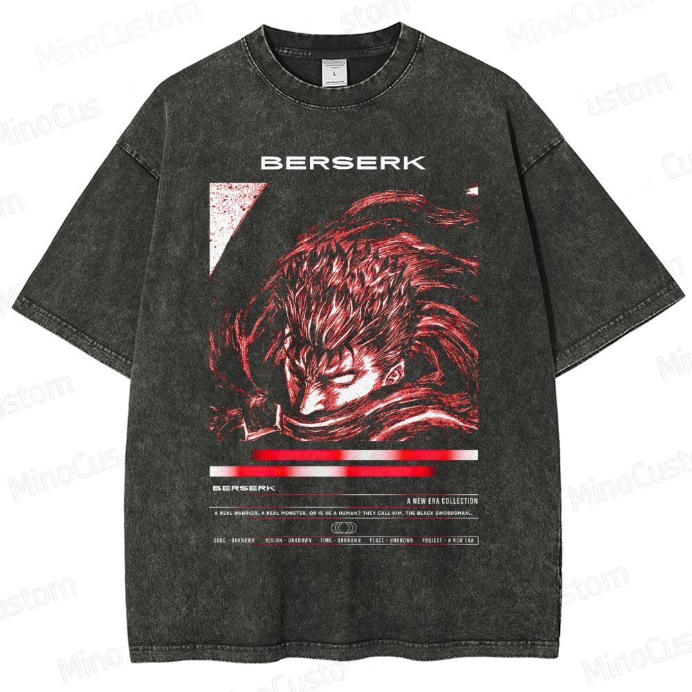 Berserk Vintage Washed Anime T - Shirt