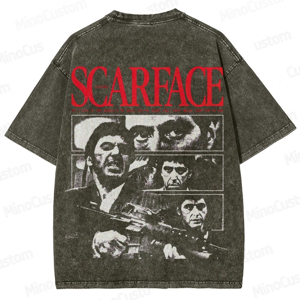 Scarface Vintage Washed Movie T - Shirt
