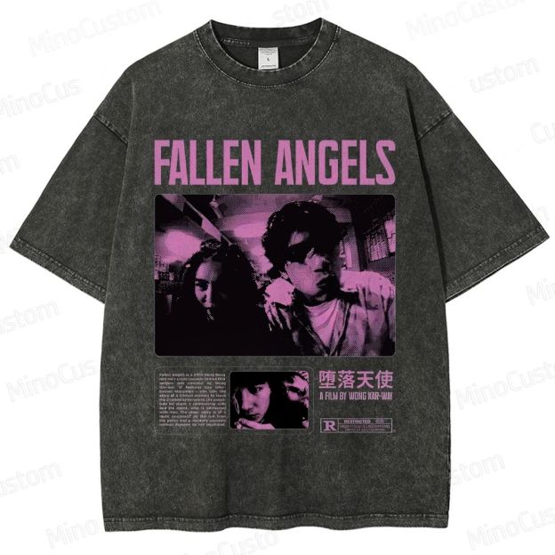 Fallen Angels Vintage Washed Movie T - Shirt