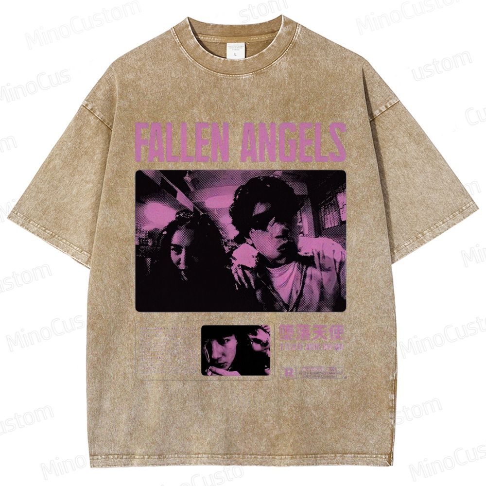 Fallen Angels Vintage Washed Movie T - Shirt