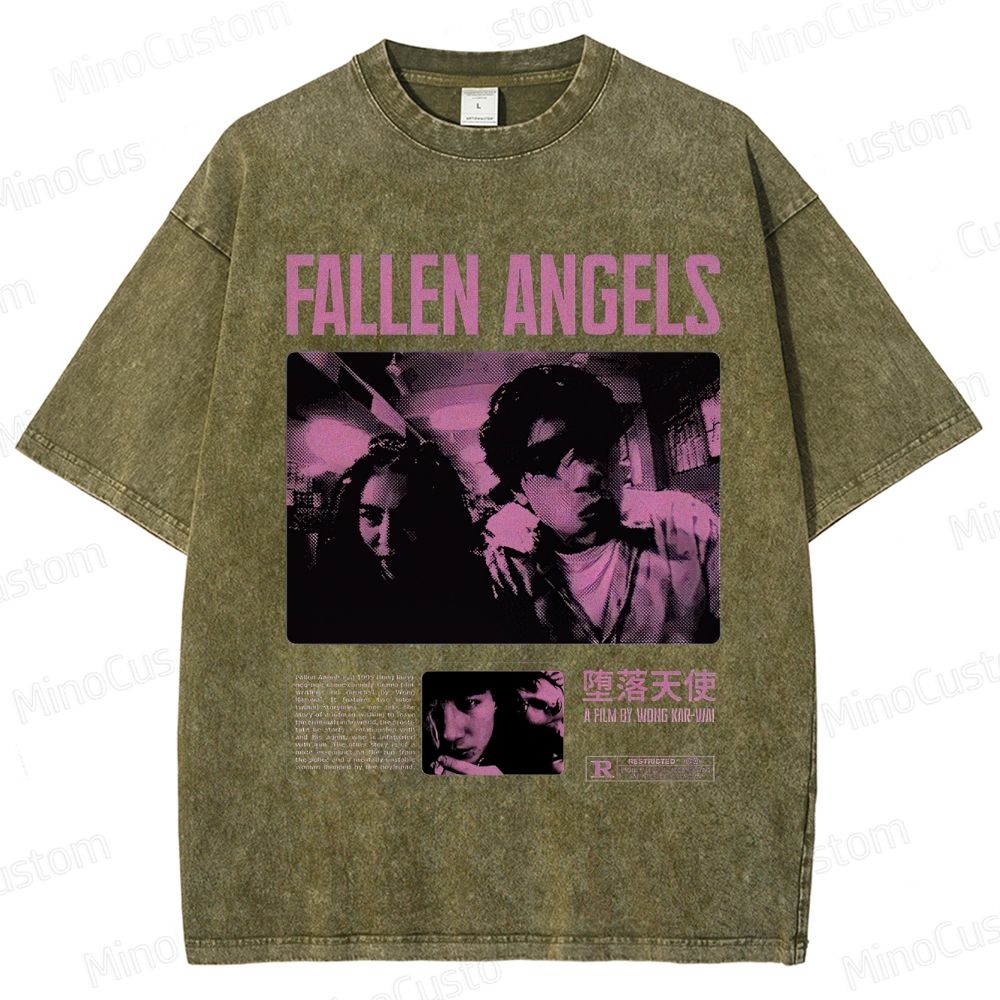 Fallen Angels Vintage Washed Movie T - Shirt