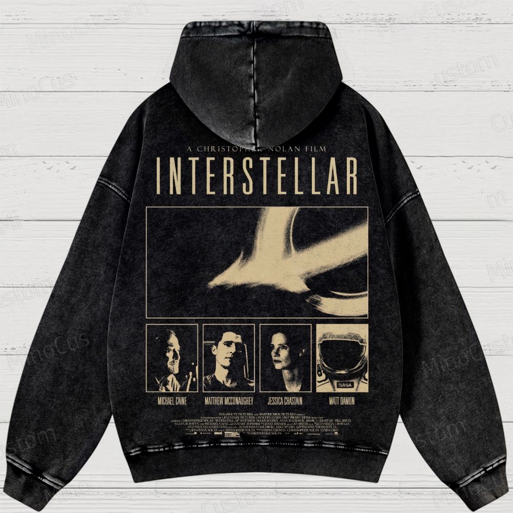 Interstellar Vintage Washed Hoodie