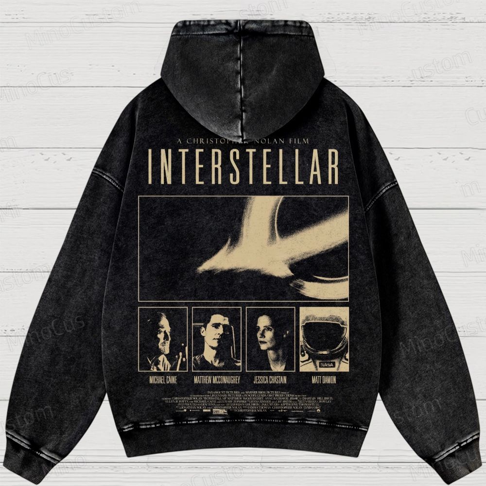 Interstellar Vintage Washed Hoodie