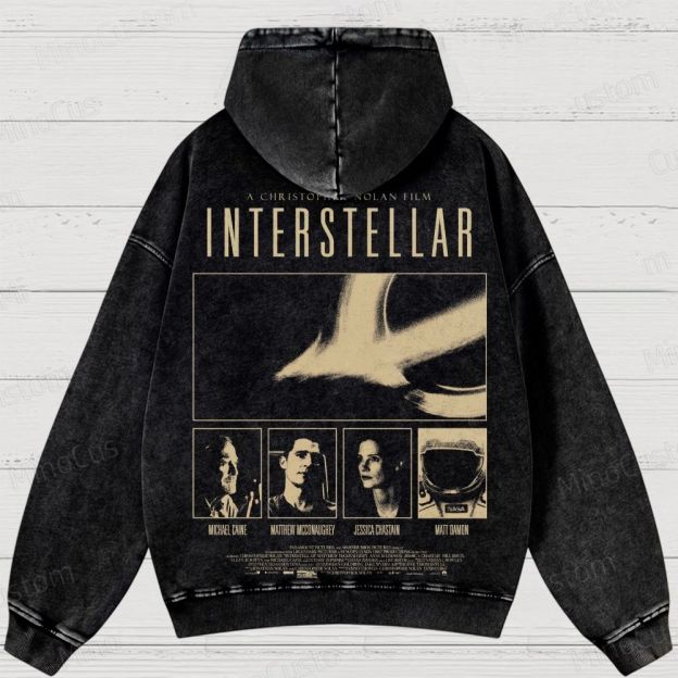 Interstellar Vintage Washed Hoodie