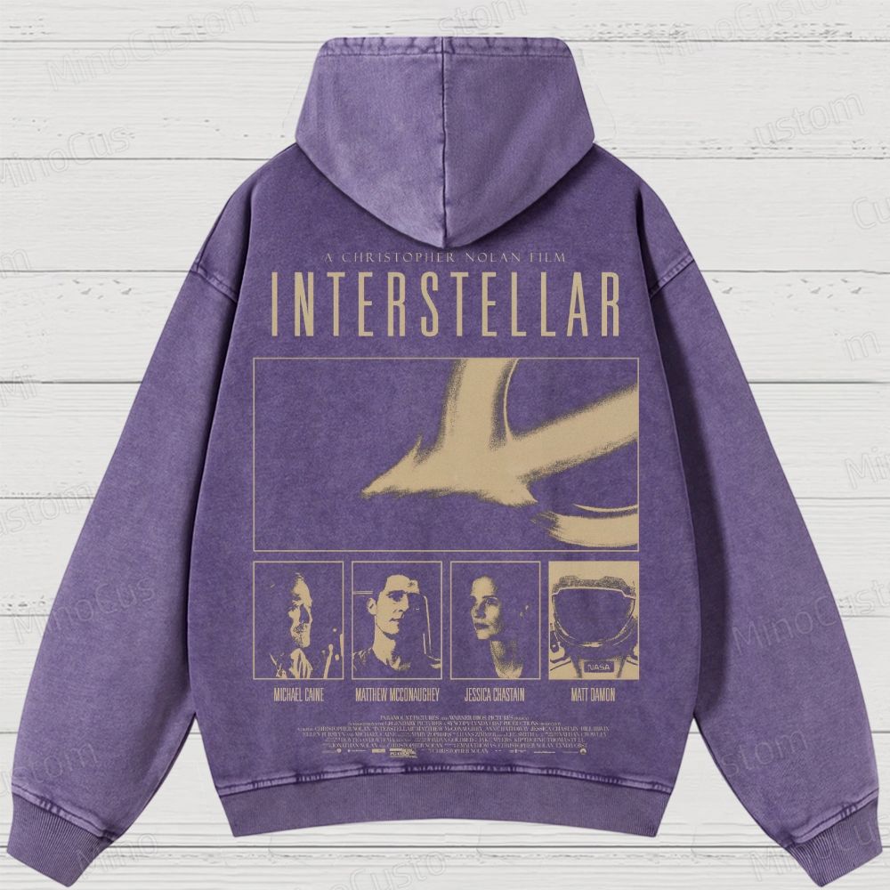 Interstellar Vintage Washed Hoodie