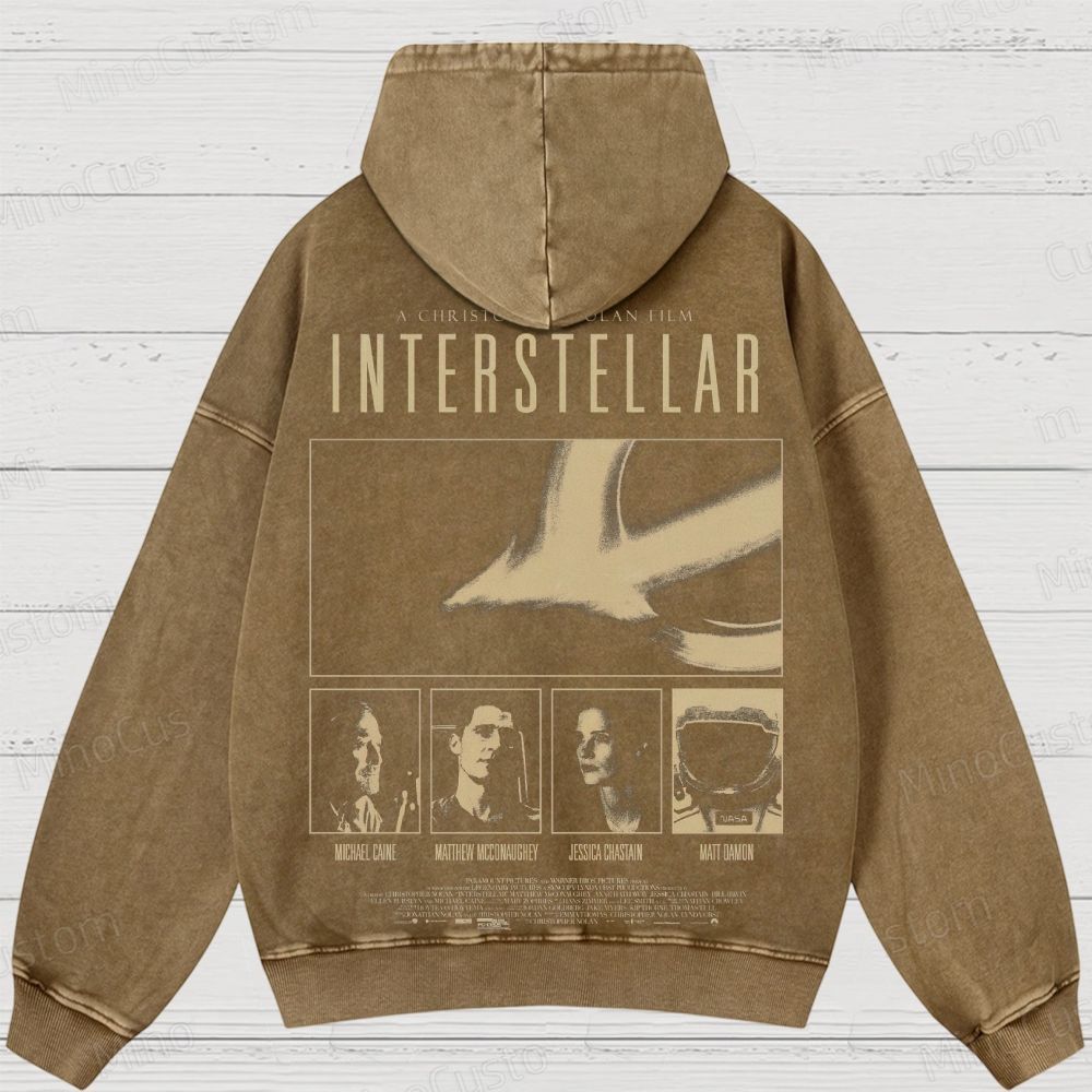 Interstellar Vintage Washed Hoodie