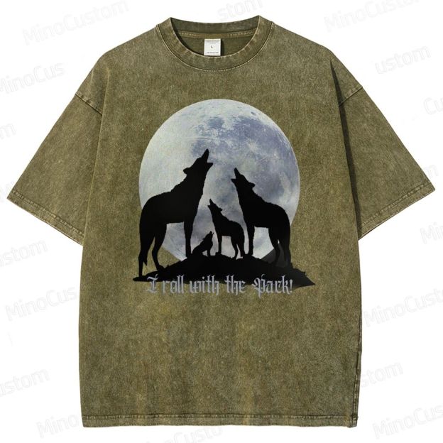 I roll with the Pack! Washed T-Shirt 