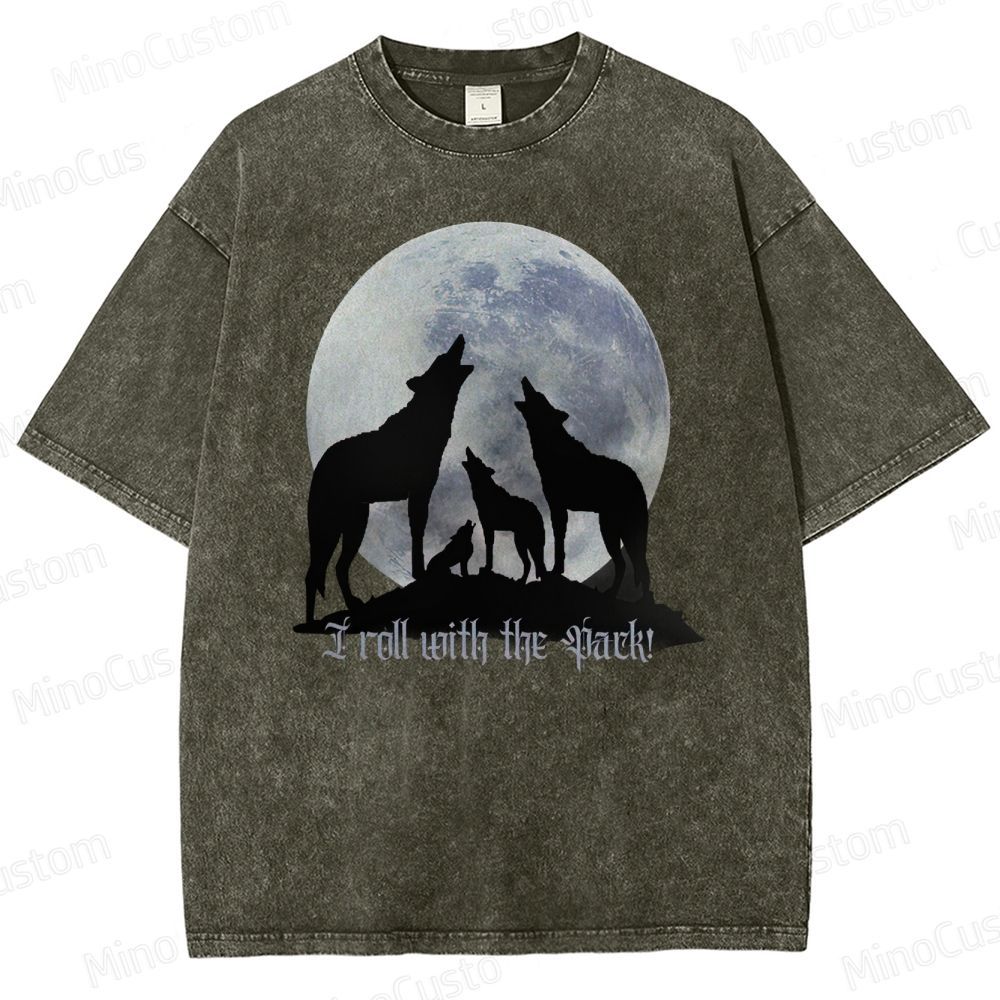 I roll with the Pack! Washed T-Shirt 