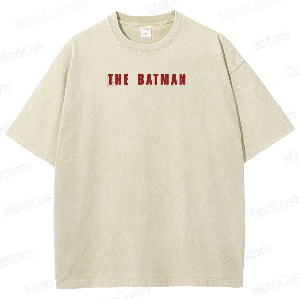Japanese Style Batman Graphic Washed T-Shirt