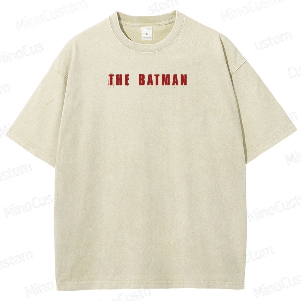 Japanese Style Batman Graphic Washed T-Shirt