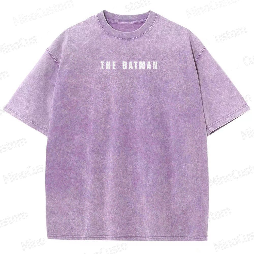 Japanese Style Batman Graphic Washed T-Shirt