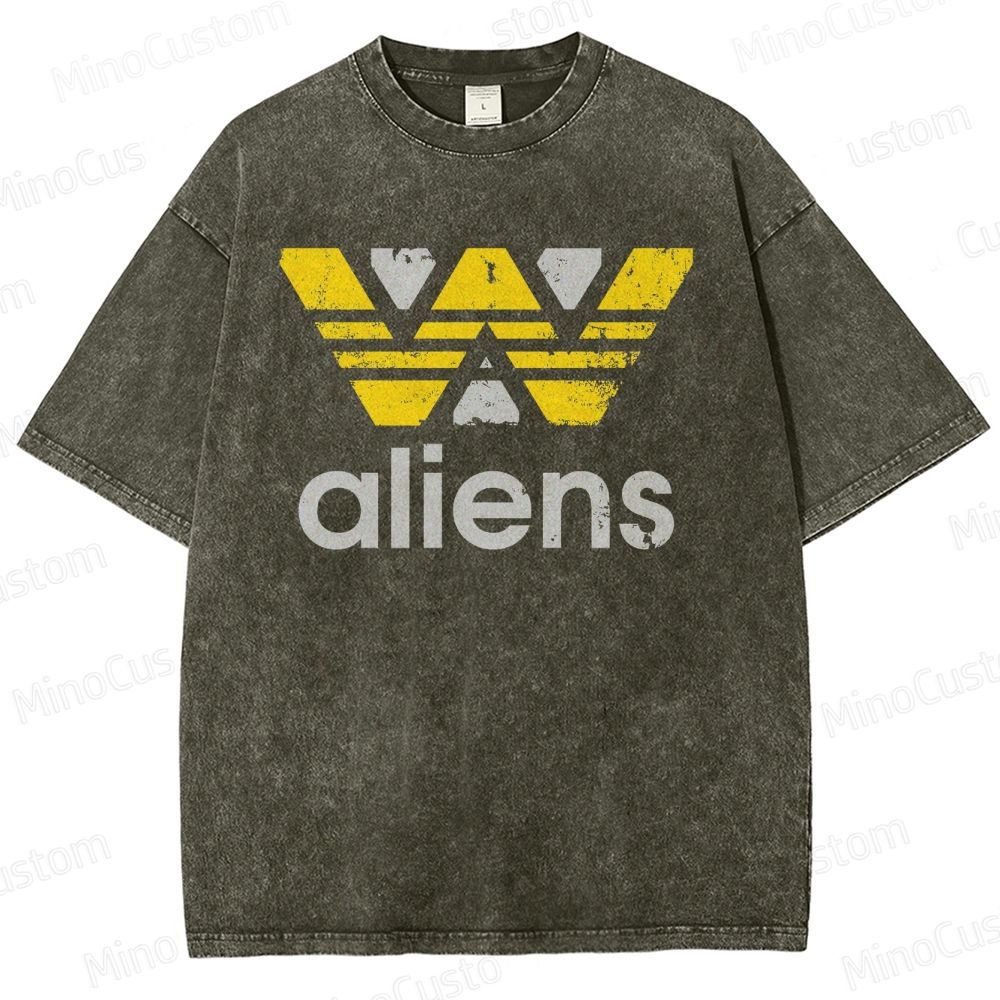Aliens Washed T-Shirt 