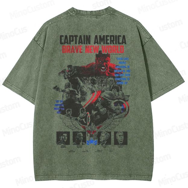 Captain America Washed T-Shirt 