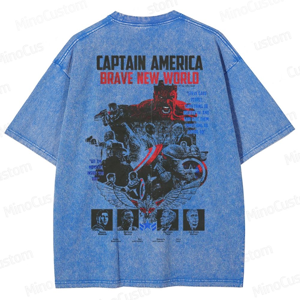 Captain America Washed T-Shirt 