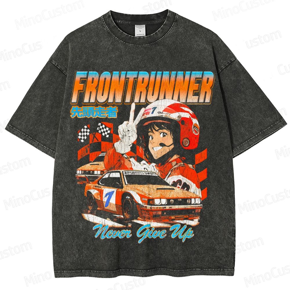 Vintage Racing Anime "Frontrunner" Graphic T - Shirt