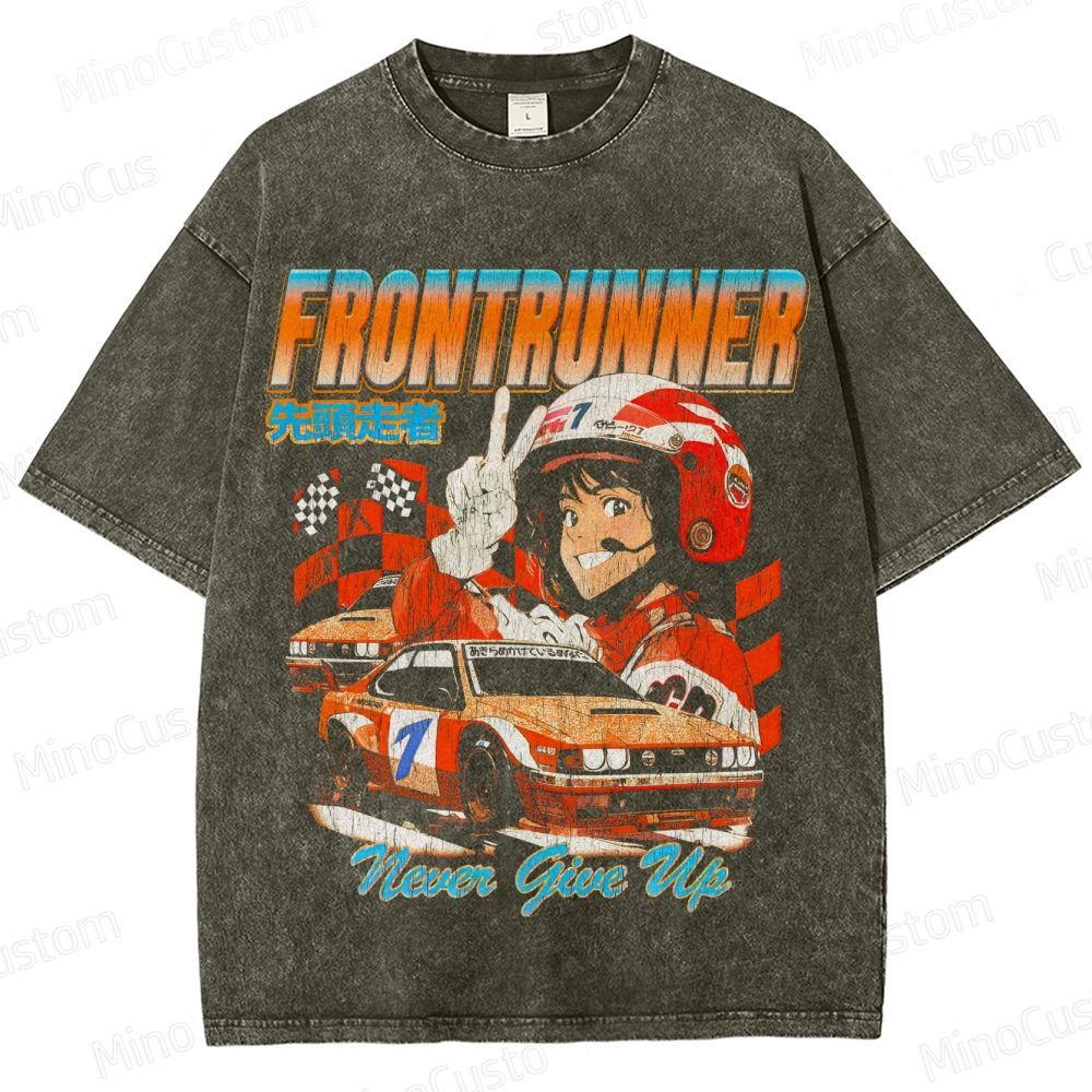 Vintage Racing Anime "Frontrunner" Graphic T - Shirt