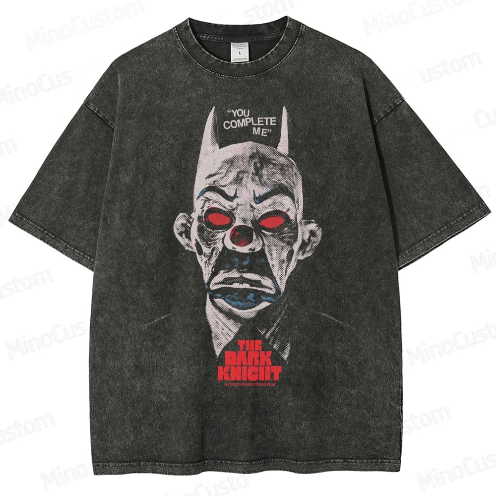 The Dark Knight Joker Vintage Washed Movie T - Shirt