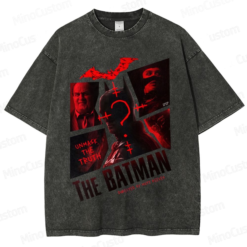 The Batman Vintage Washed Superhero Movie T - Shirt