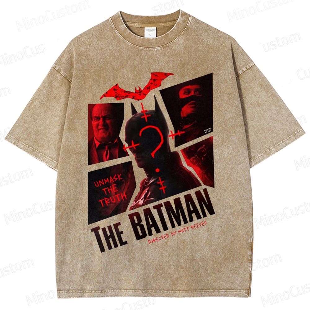 The Batman Vintage Washed Superhero Movie T - Shirt