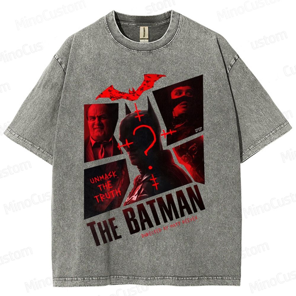 The Batman Vintage Washed Superhero Movie T - Shirt