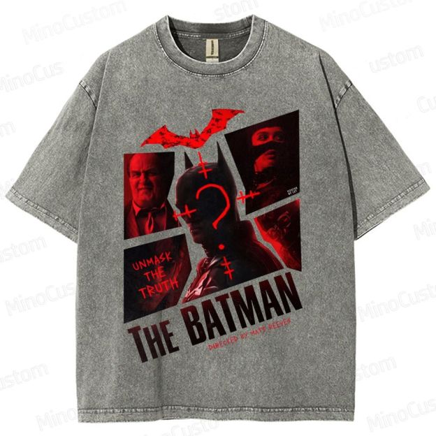 The Batman Vintage Washed Superhero Movie T - Shirt