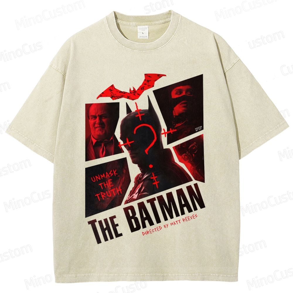 The Batman Vintage Washed Superhero Movie T - Shirt