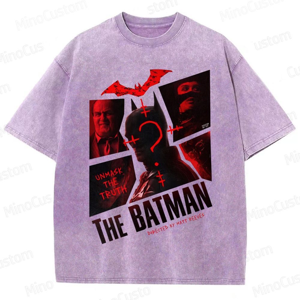 The Batman Vintage Washed Superhero Movie T - Shirt