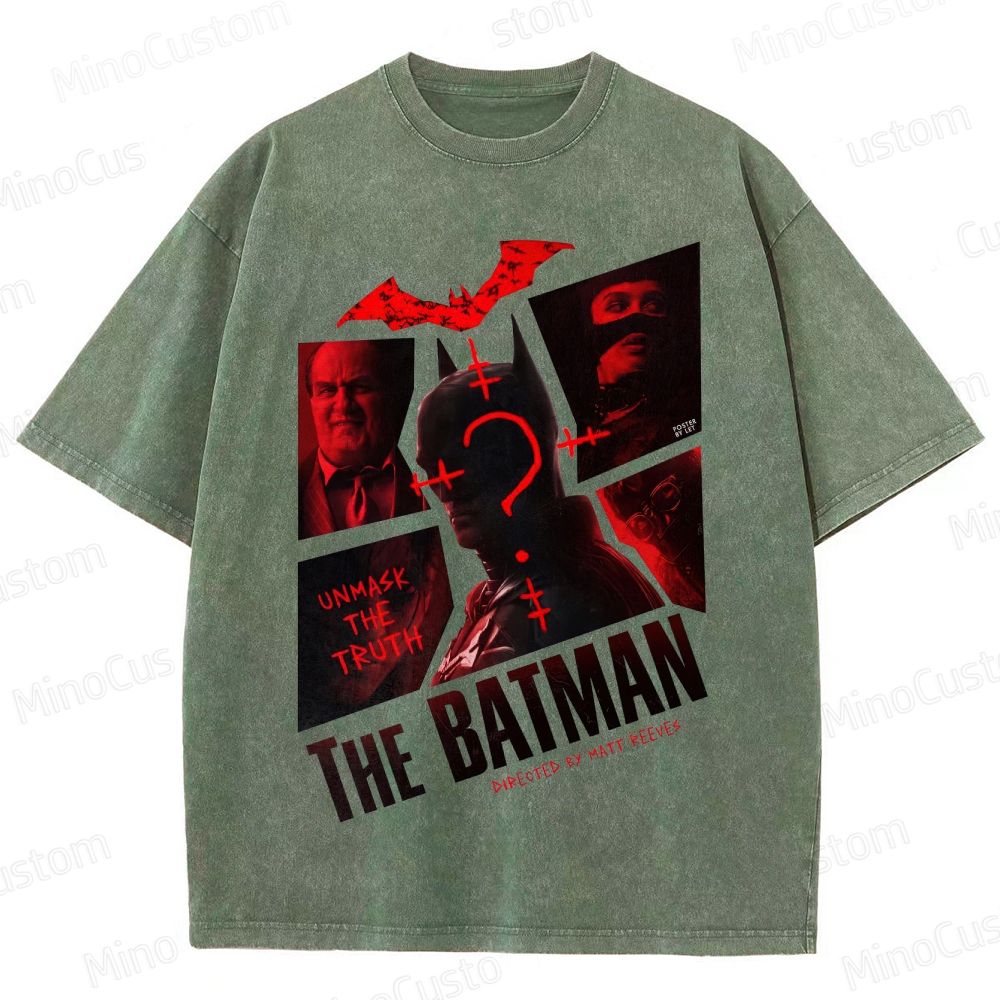 The Batman Vintage Washed Superhero Movie T - Shirt