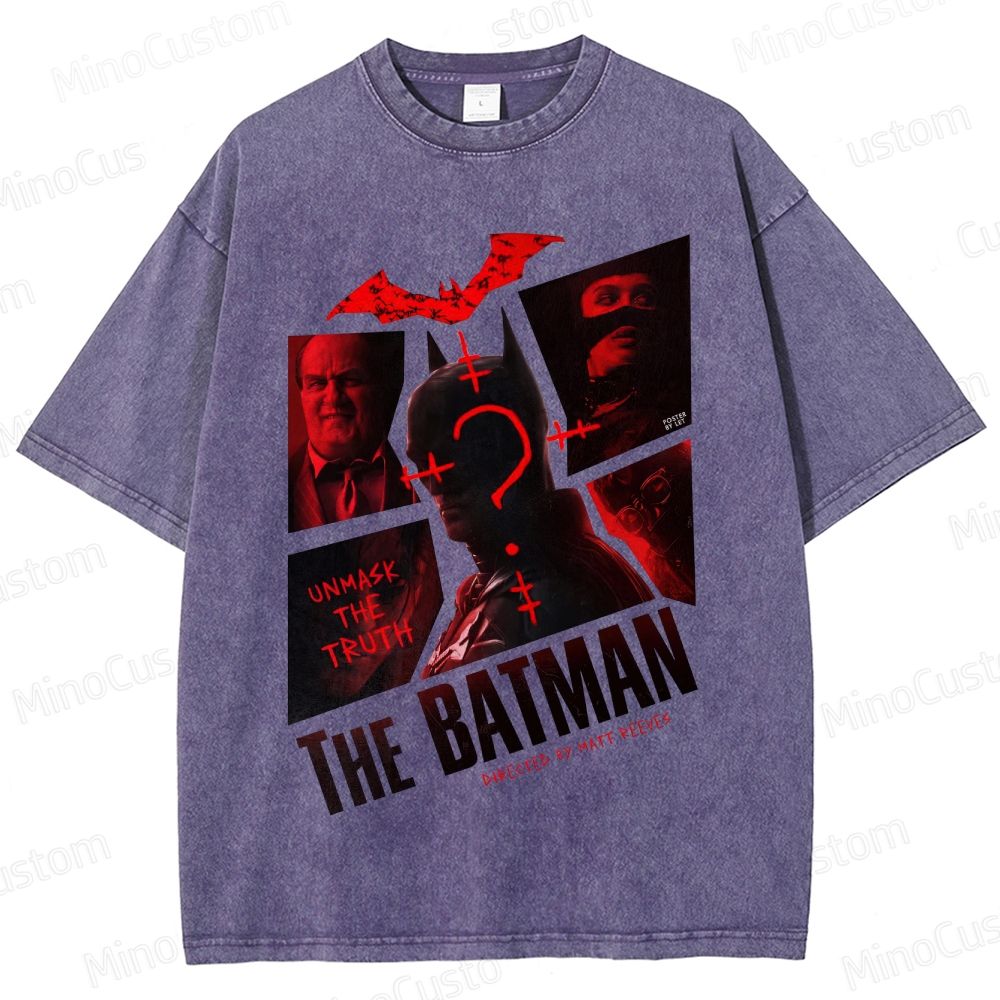 The Batman Vintage Washed Superhero Movie T - Shirt