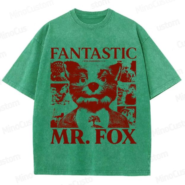Fantastic Mr. Fox Vintage Washed Animated Movie T - Shirt