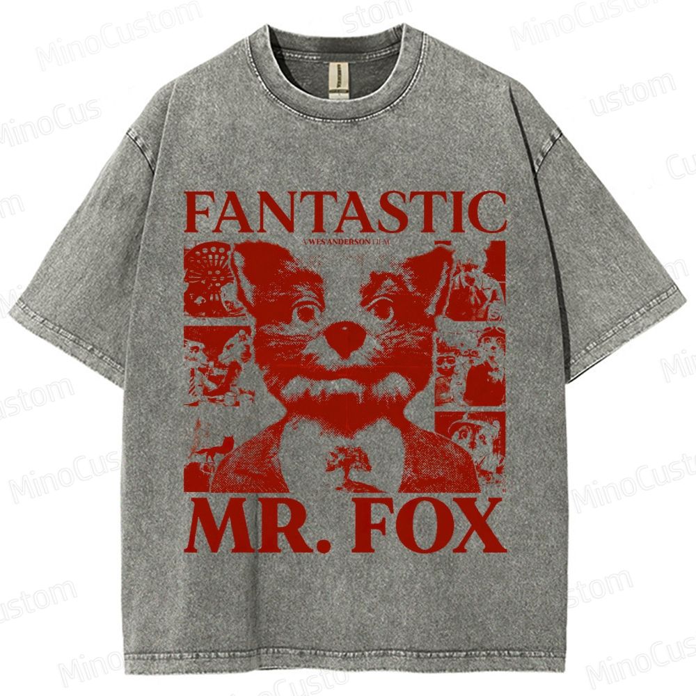 Fantastic Mr. Fox Vintage Washed Animated Movie T - Shirt