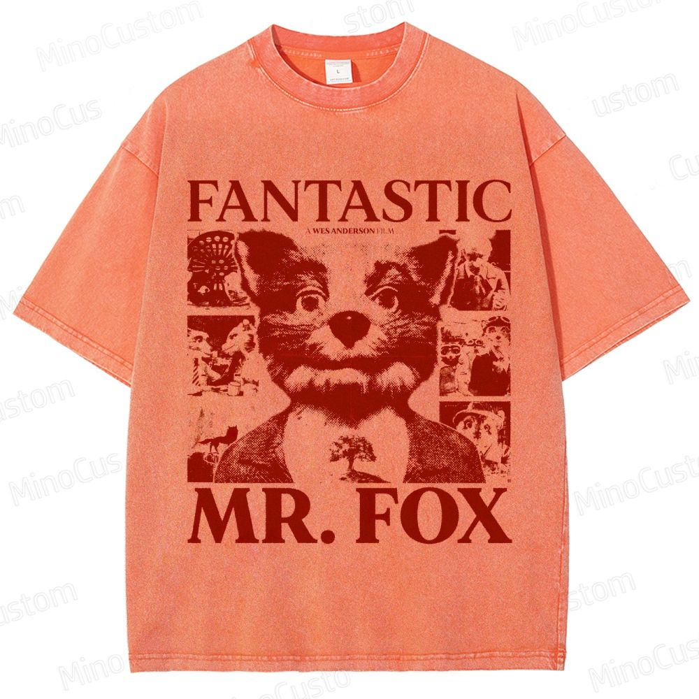 Fantastic Mr. Fox Vintage Washed Animated Movie T - Shirt