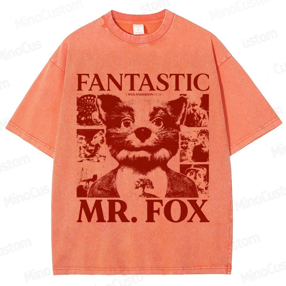 Fantastic Mr. Fox Vintage Washed Animated Movie T - Shirt