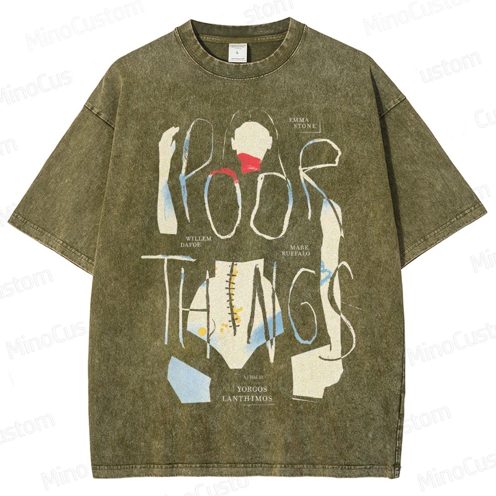 Poor Things Vintage Washed Movie T - Shirt