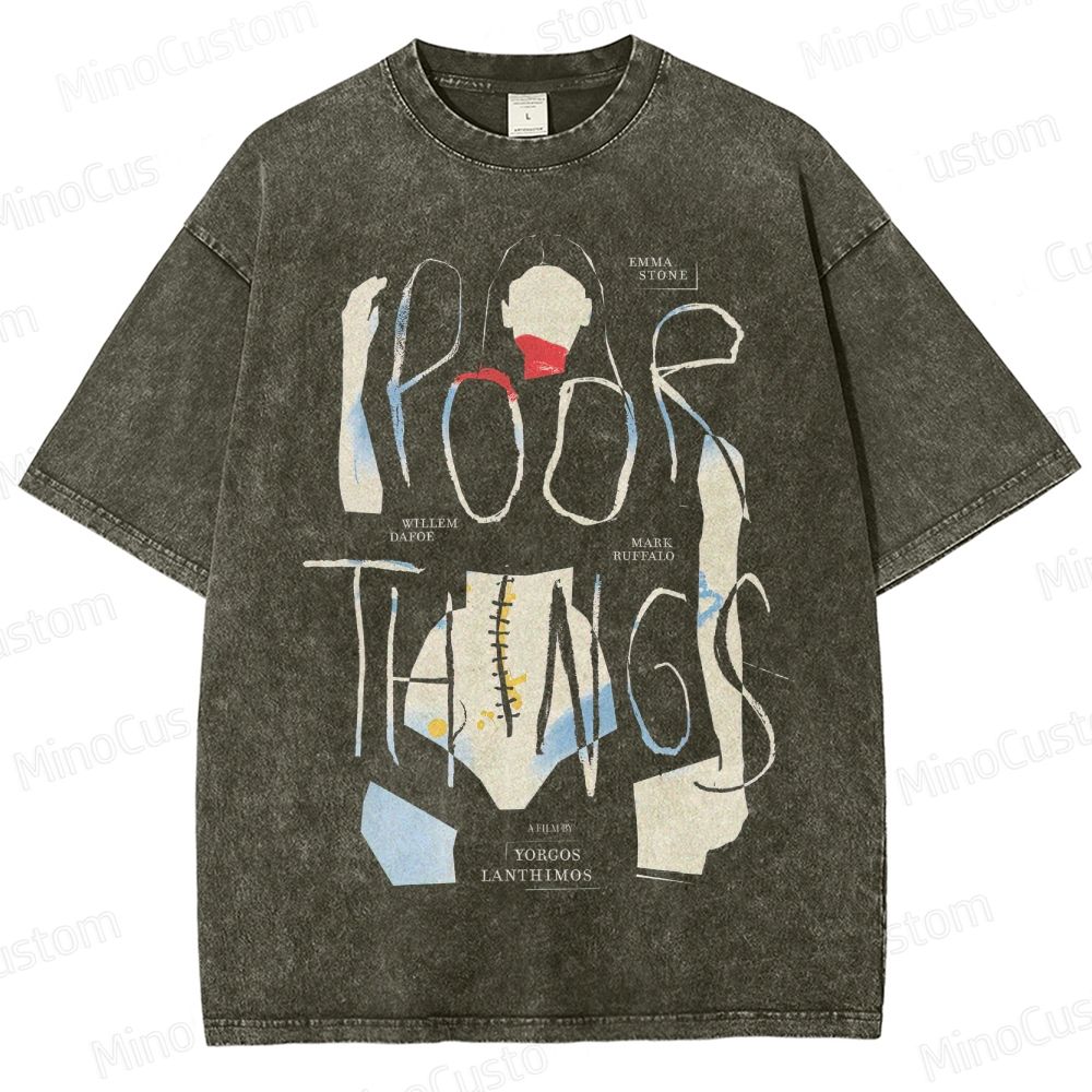 Poor Things Vintage Washed Movie T - Shirt