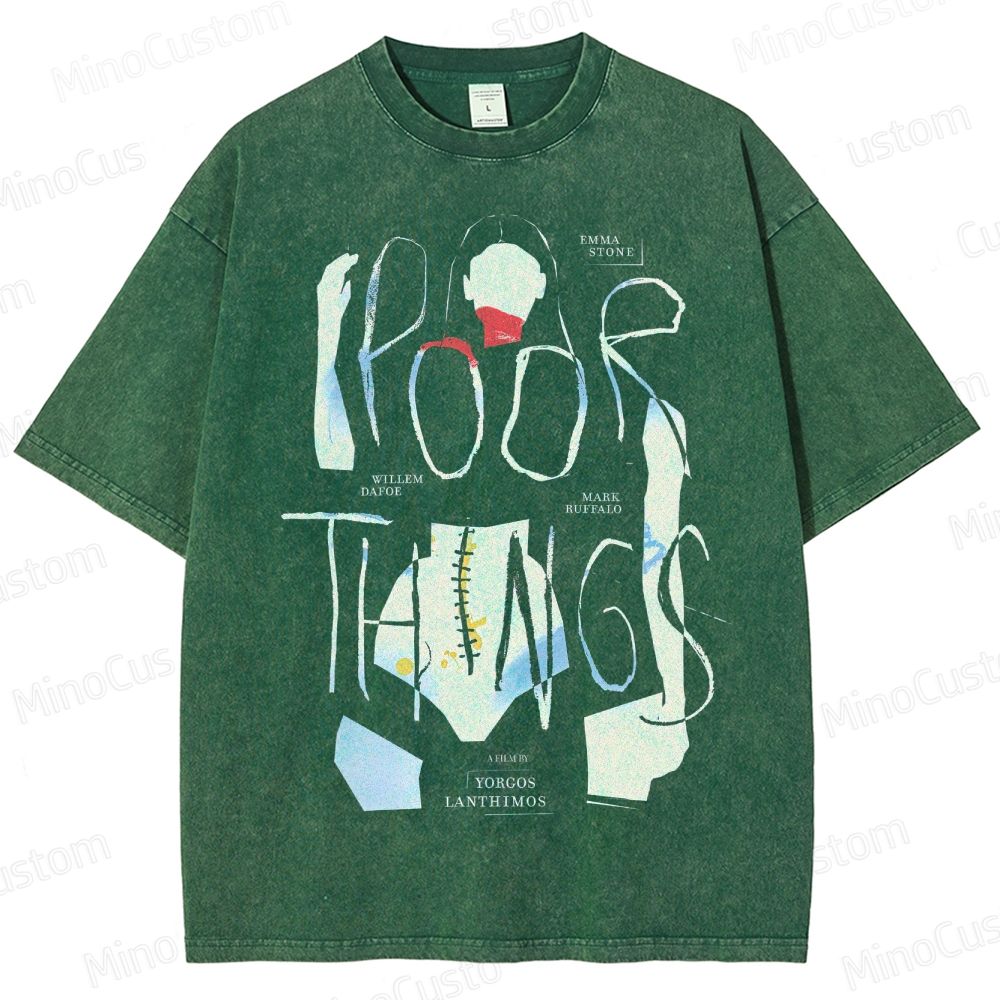 Poor Things Vintage Washed Movie T - Shirt