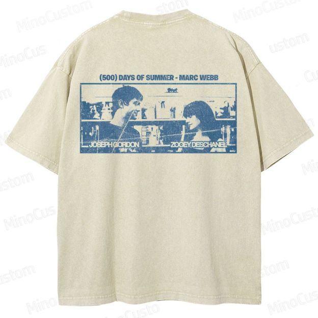 (500) Days of Summer x The Smiths Vintage Washed Movie & Music T - Shirt