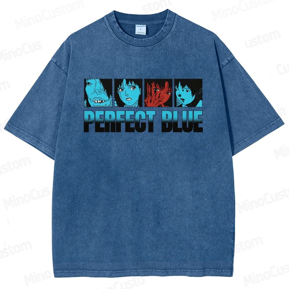 Perfect Blue Vintage Washed Anime Movie T - Shirt