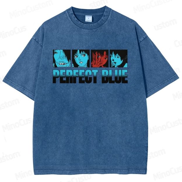 Perfect Blue Vintage Washed Anime Movie T - Shirt
