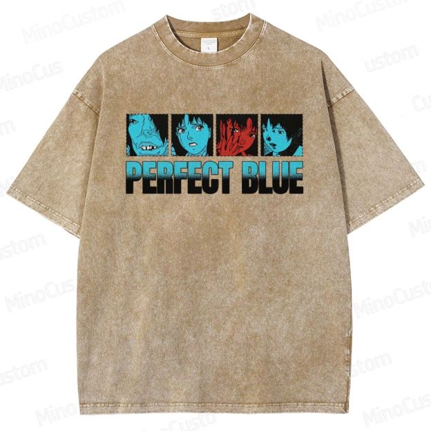 Perfect Blue Vintage Washed Anime Movie T - Shirt