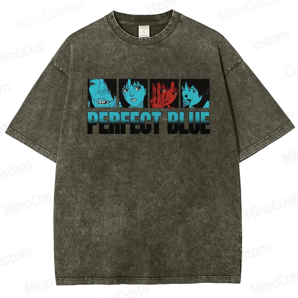 Perfect Blue Vintage Washed Anime Movie T - Shirt