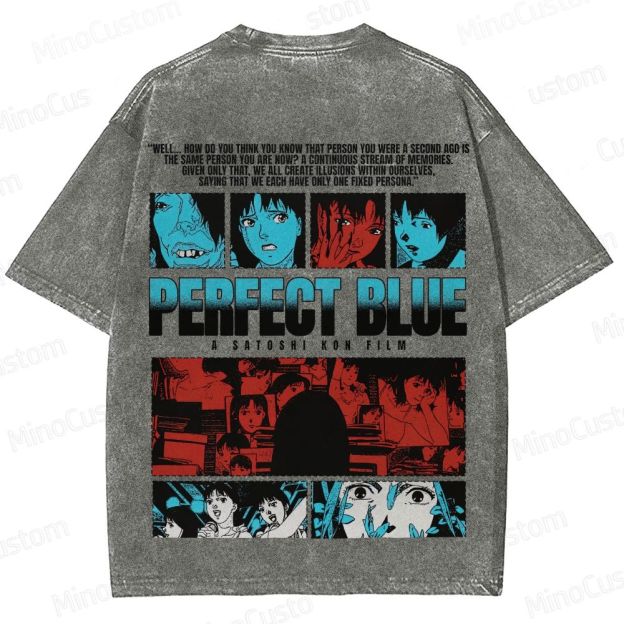 Perfect Blue Vintage Washed Anime Movie T - Shirt