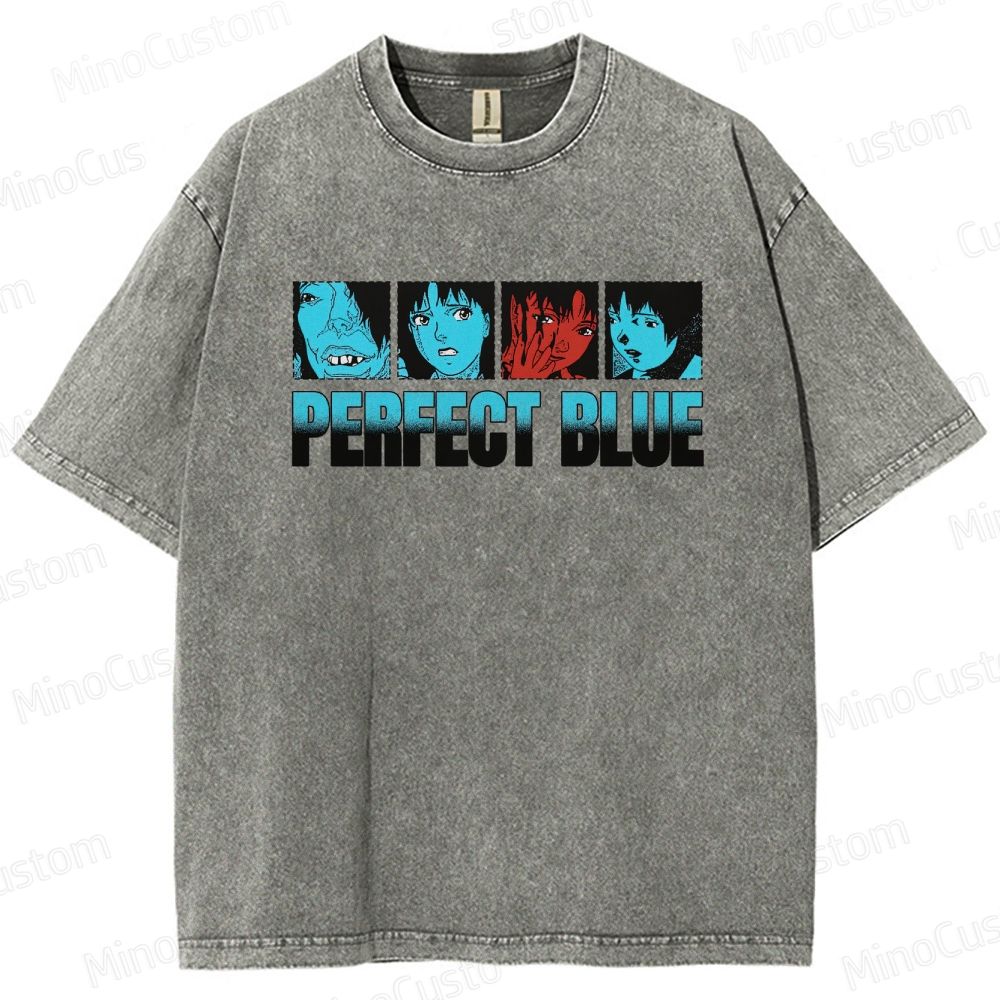Perfect Blue Vintage Washed Anime Movie T - Shirt