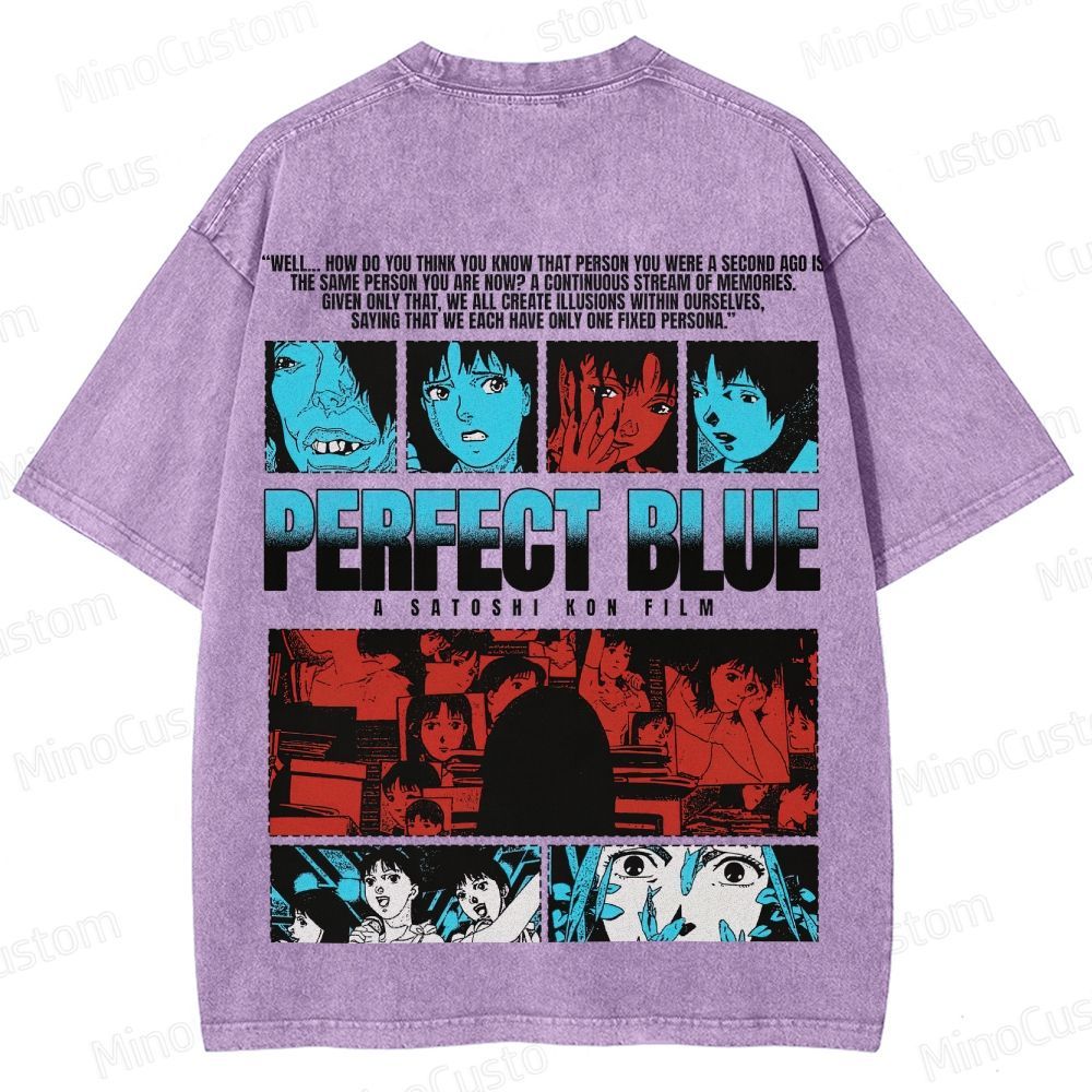 Perfect Blue Vintage Washed Anime Movie T - Shirt