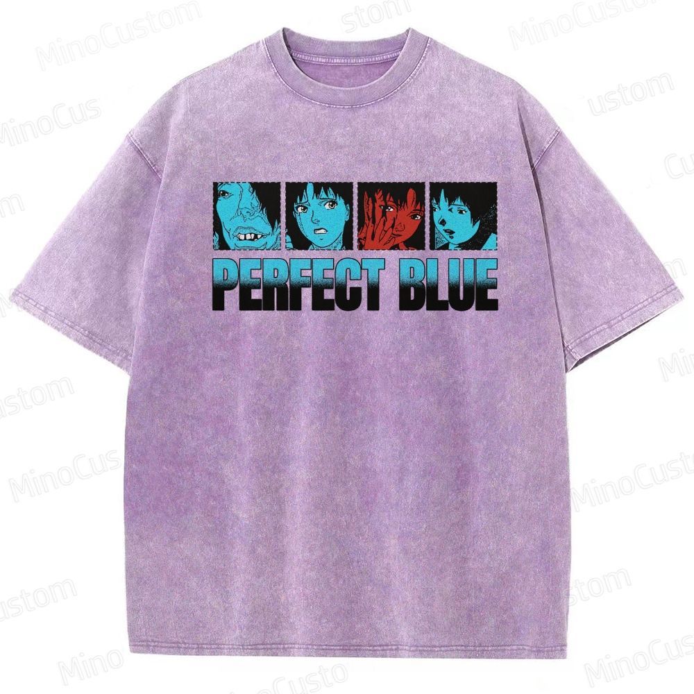 Perfect Blue Vintage Washed Anime Movie T - Shirt