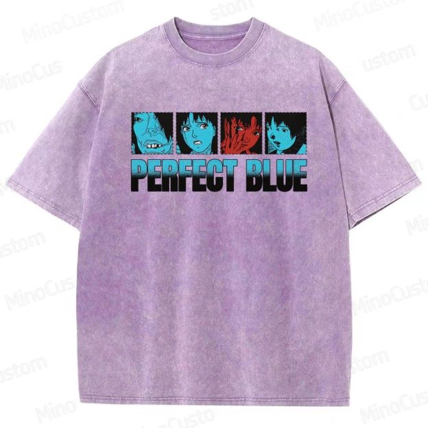 Perfect Blue Vintage Washed Anime Movie T - Shirt