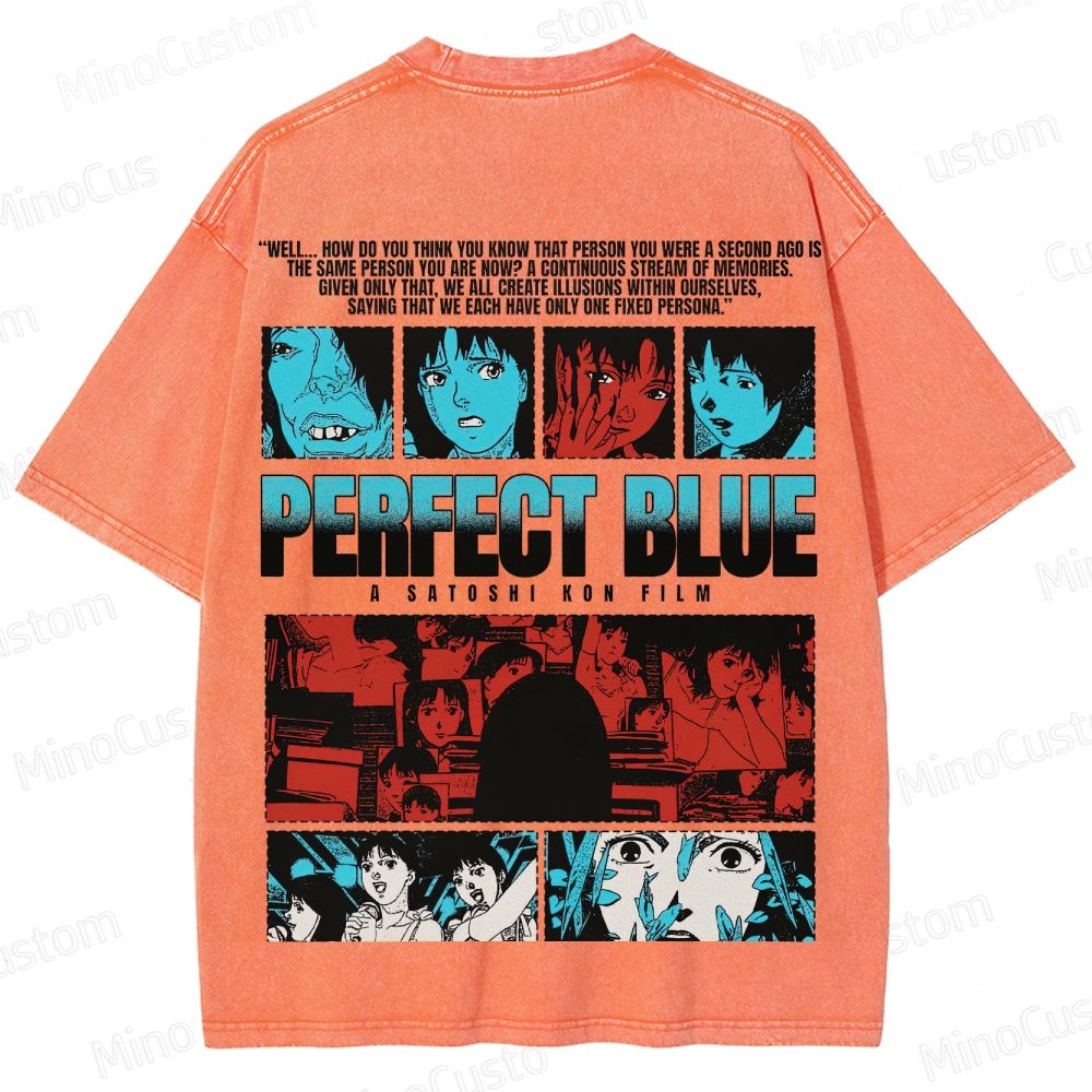 Perfect Blue Vintage Washed Anime Movie T - Shirt