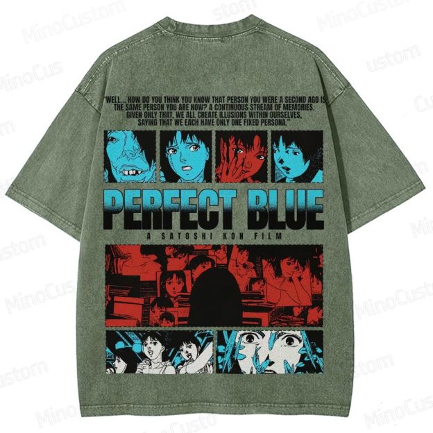 Perfect Blue Vintage Washed Anime Movie T - Shirt