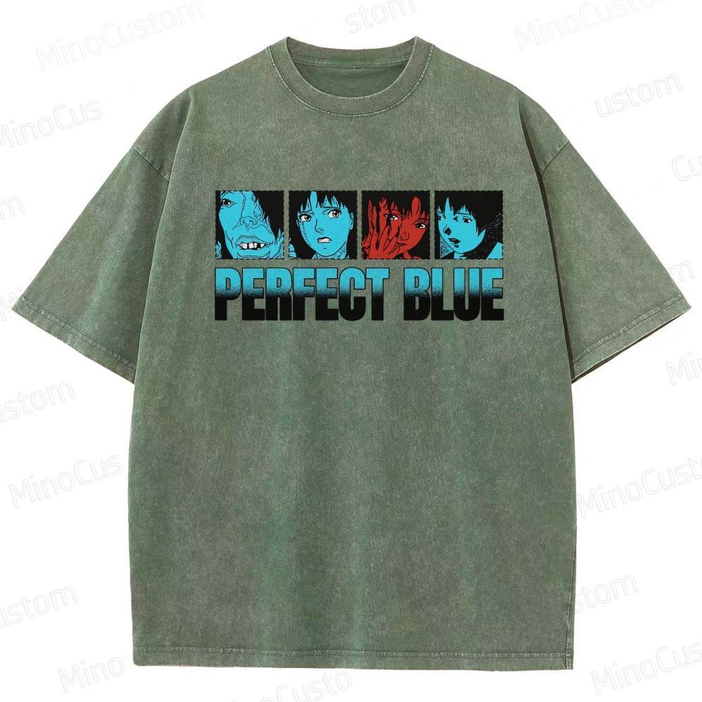 Perfect Blue Vintage Washed Anime Movie T - Shirt